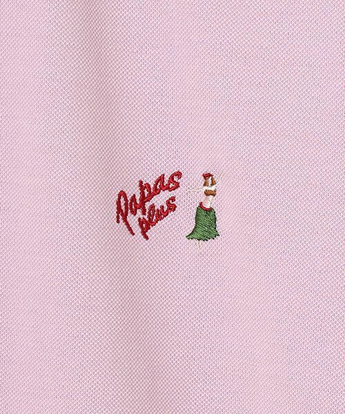 PAPAS / パパス ポロシャツ | クアトロセブン鹿の子 飛び柄刺繍 ポロシャツ | 詳細3