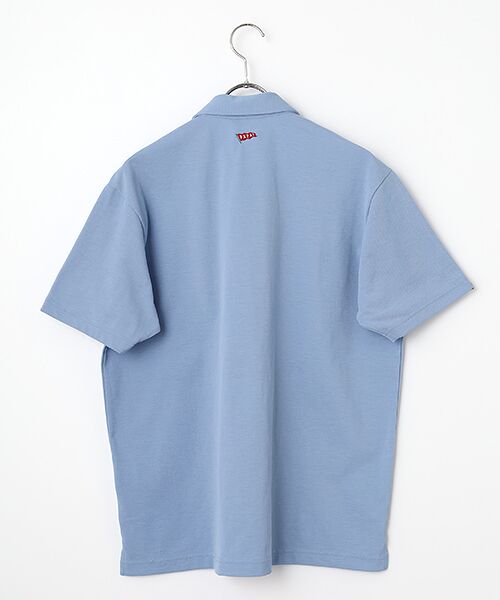 PAPAS / パパス ポロシャツ | クアトロセブン鹿の子 飛び柄刺繍 ポロシャツ | 詳細4