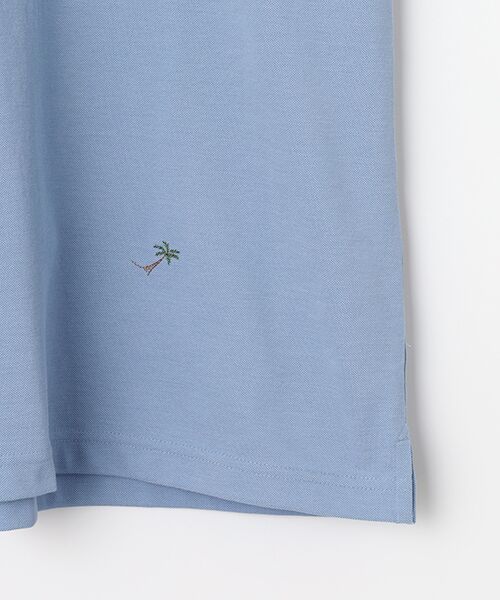 PAPAS / パパス ポロシャツ | クアトロセブン鹿の子 飛び柄刺繍 ポロシャツ | 詳細6