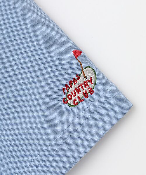 PAPAS / パパス ポロシャツ | クアトロセブン鹿の子 飛び柄刺繍 ポロシャツ | 詳細8