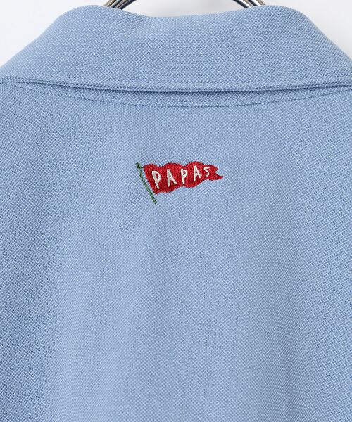PAPAS / パパス ポロシャツ | クアトロセブン鹿の子 飛び柄刺繍 ポロシャツ | 詳細9