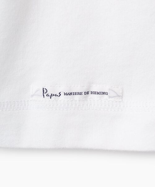 PAPAS / パパス Tシャツ | ●定番●40/2タリイ天竺半袖Ｔシャツ | 詳細1