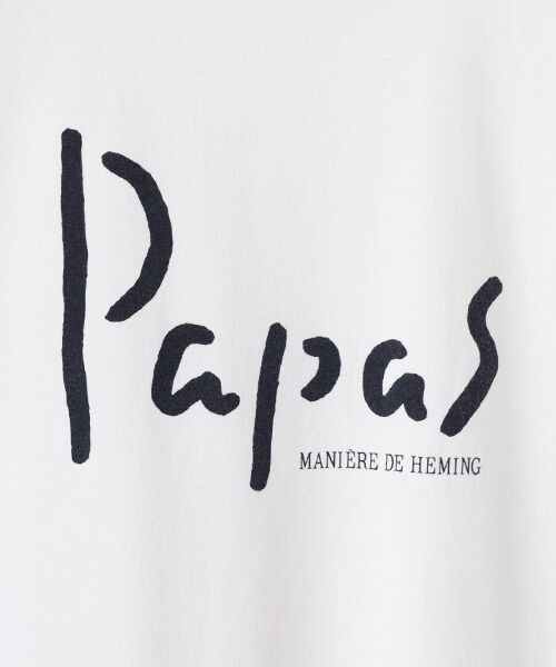 PAPAS / パパス Tシャツ | ●定番●40/2タリイ天竺半袖Ｔシャツ | 詳細2