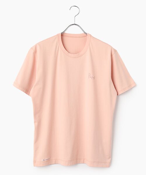 PAPAS / パパス Tシャツ | ●定番●40/2タリイ天竺半袖Ｔシャツ（ピンク）