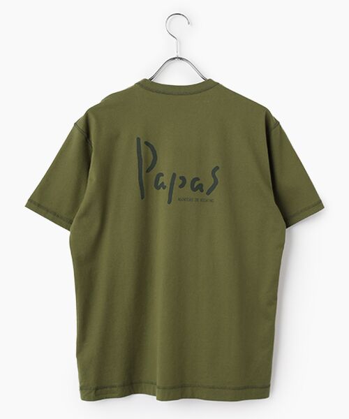 PAPAS / パパス Tシャツ | ●定番●40/2タリイ天竺半袖Ｔシャツ | 詳細7