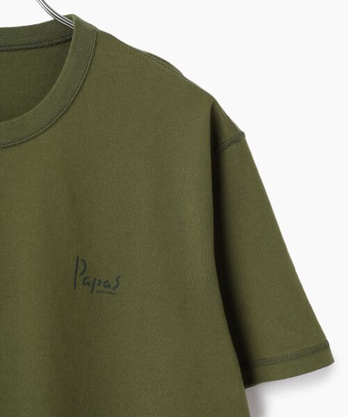 PAPAS / パパス Tシャツ | ●定番●40/2タリイ天竺半袖Ｔシャツ | 詳細8