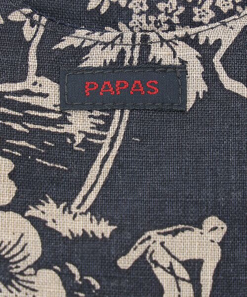 PAPAS / パパス カードケース・名刺入れ・定期入れ | 60/1リネンプリント パッチワーク風 カードケース | 詳細3