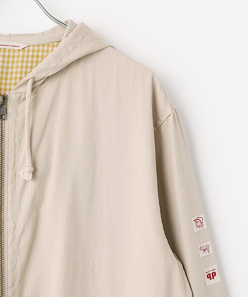 PAPAS / パパス ブルゾン | 強撚ムラコットンツイル フード付きブルゾン | 詳細2