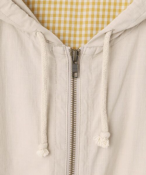 PAPAS / パパス ブルゾン | 強撚ムラコットンツイル フード付きブルゾン | 詳細5