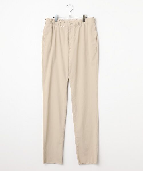 PAPAS / パパス その他パンツ | 強撚ムラコットンツイル ノータックパンツ(ベージュ)
