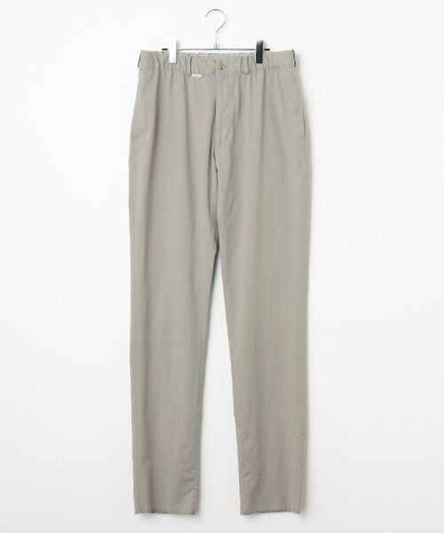 PAPAS / パパス その他パンツ | 強撚ムラコットンツイル ノータックパンツ(スモークカーキ)