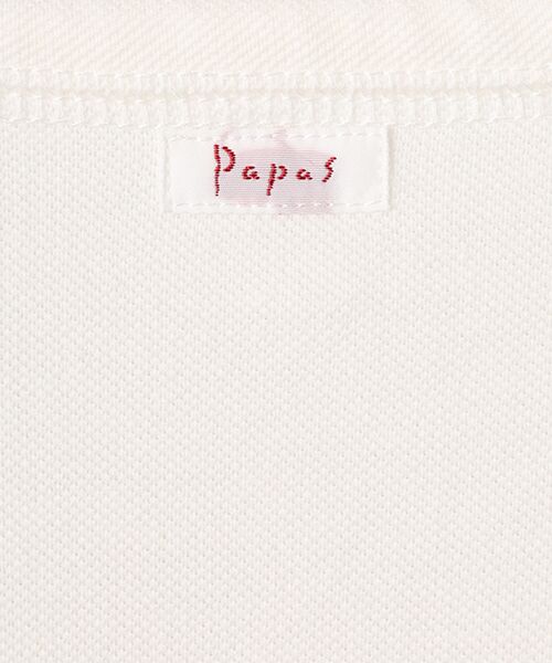PAPAS / パパス Tシャツ | 50/2鹿の子中白染加工ヘンリーネックTシャツ | 詳細3