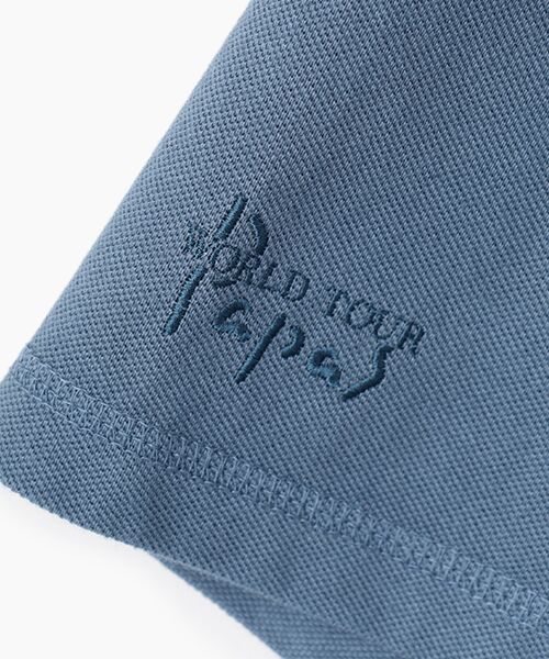 PAPAS / パパス Tシャツ | 50/2鹿の子中白染加工ヘンリーネックTシャツ | 詳細11