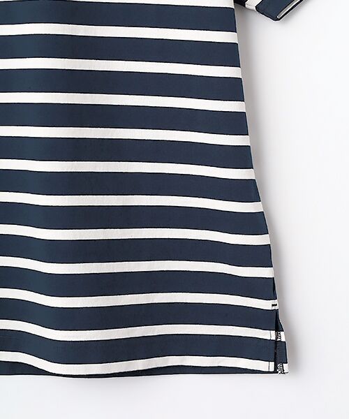 PAPAS / パパス Tシャツ | Papas40周年記念 先染ボーダー ワッペンＴシャツ | 詳細4