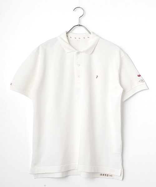 PAPAS / パパス ポロシャツ | ●定番●鹿の子 半袖ポロシャツ（シロ）