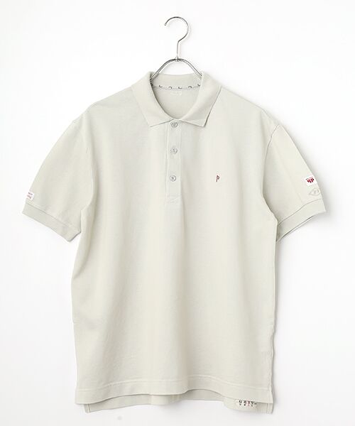 PAPAS / パパス ポロシャツ | ●定番●鹿の子 半袖ポロシャツ（エクリュ）