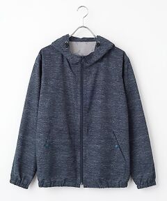 PAPAS / パパス ブルゾン | メッシュプリント ポケッタブルパーカー