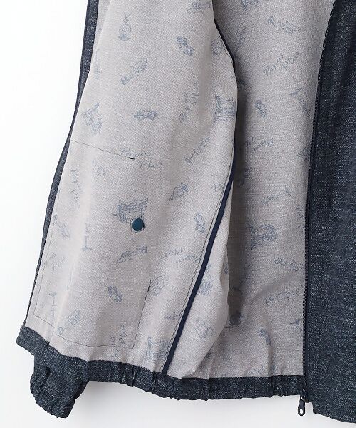 PAPAS / パパス ブルゾン | メッシュプリント ポケッタブルパーカー | 詳細4