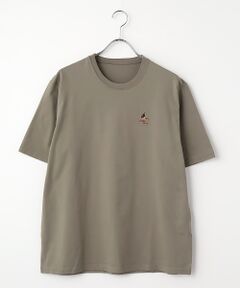PAPAS / パパス Tシャツ | 40/2天竺 ワンポイント刺繍半袖Ｔシャツ