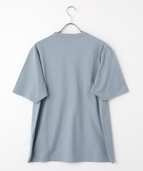 PAPAS / パパス Tシャツ | 40/2天竺 ワンポイント刺繍半袖Ｔシャツ | 詳細3