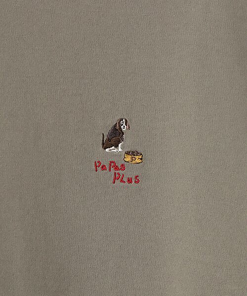 PAPAS / パパス Tシャツ | 40/2天竺 ワンポイント刺繍半袖Ｔシャツ | 詳細7