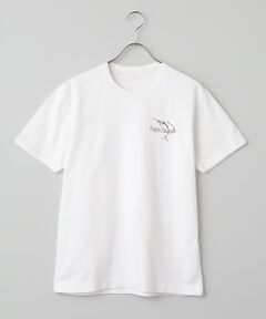 PAPAS / パパス Tシャツ | ラフィー吊り天竺 カジキプリント Tシャツ