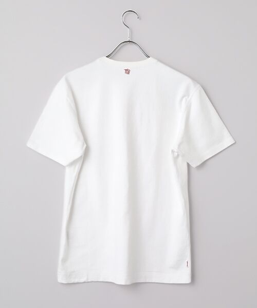 PAPAS / パパス Tシャツ | ラフィー吊り天竺 カジキプリント Tシャツ | 詳細1