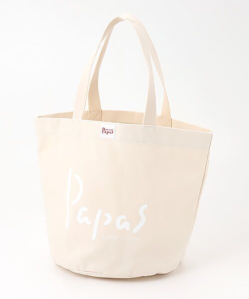 PAPAS / パパス トートバッグ | 7色展開 PAPASロゴ アルマダトート（キナリ）