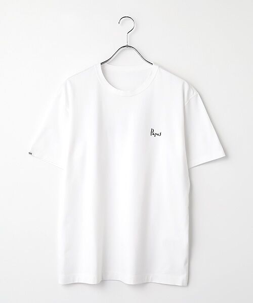 PAPAS / パパス Tシャツ | PAPASロゴ タリイ天竺 半袖Tシャツ(シロ)