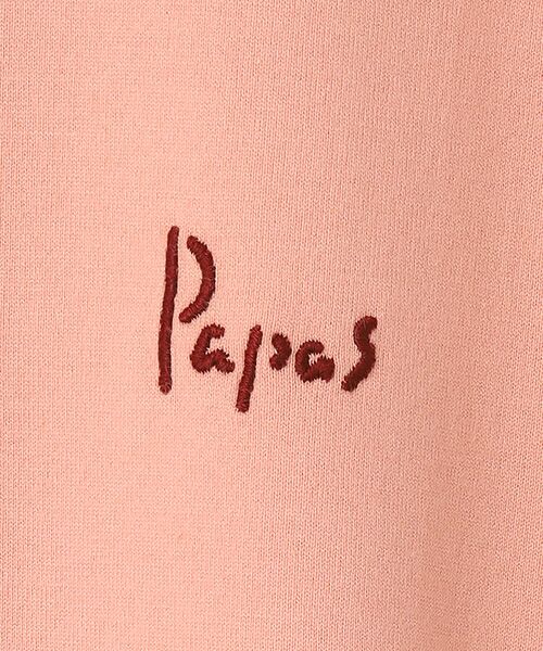 PAPAS / パパス Tシャツ | PAPASロゴ タリイ天竺 半袖Tシャツ | 詳細3