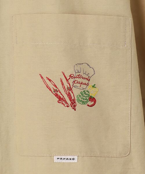 PAPAS / パパス シャツ・ブラウス | 飛び柄刺繍 タイプライター 半袖シャツ | 詳細6