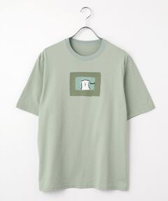 PAPAS / パパス Tシャツ | CLASSIC天竺 クマモチーフ 半袖Ｔシャツ