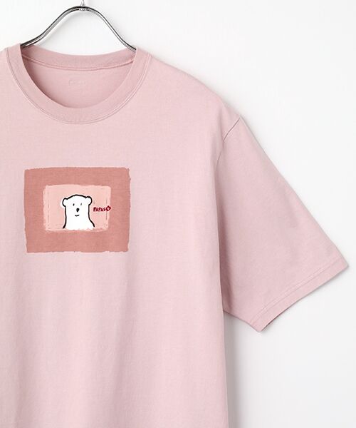 PAPAS / パパス Tシャツ | CLASSIC天竺 クマモチーフ 半袖Ｔシャツ | 詳細3