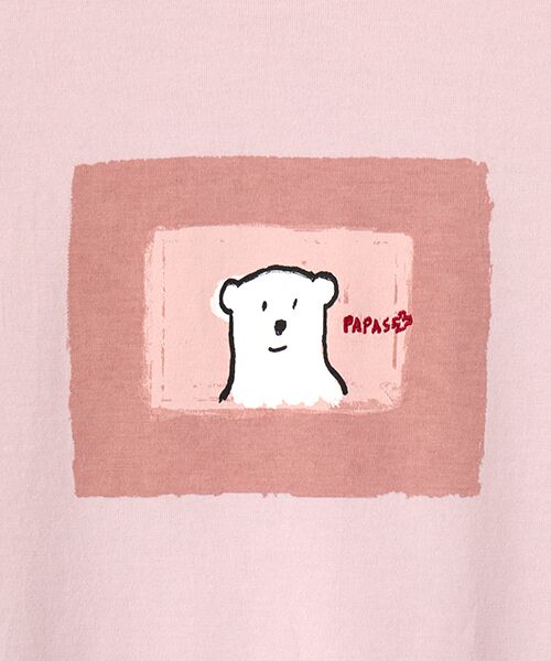 PAPAS / パパス Tシャツ | CLASSIC天竺 クマモチーフ 半袖Ｔシャツ | 詳細6