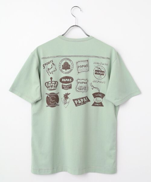 PAPAS / パパス Tシャツ | 天竺 グラフィックロゴ 半袖Ｔシャツ | 詳細7