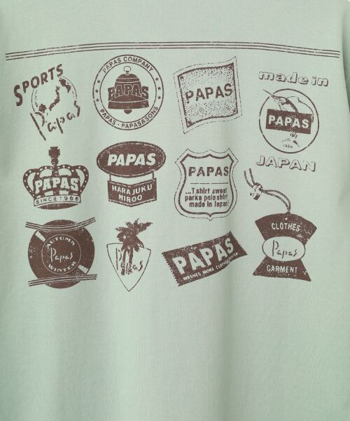 PAPAS / パパス Tシャツ | 天竺 グラフィックロゴ 半袖Ｔシャツ | 詳細11