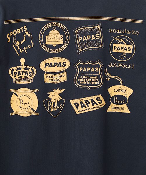 PAPAS / パパス Tシャツ | 天竺 グラフィックロゴ 半袖Ｔシャツ | 詳細13