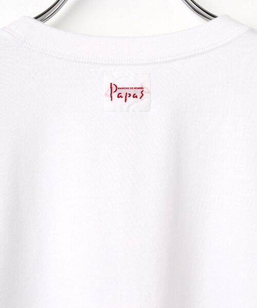 PAPAS / パパス Tシャツ | タリイ天竺 アップリケ 長袖Tシャツ | 詳細2