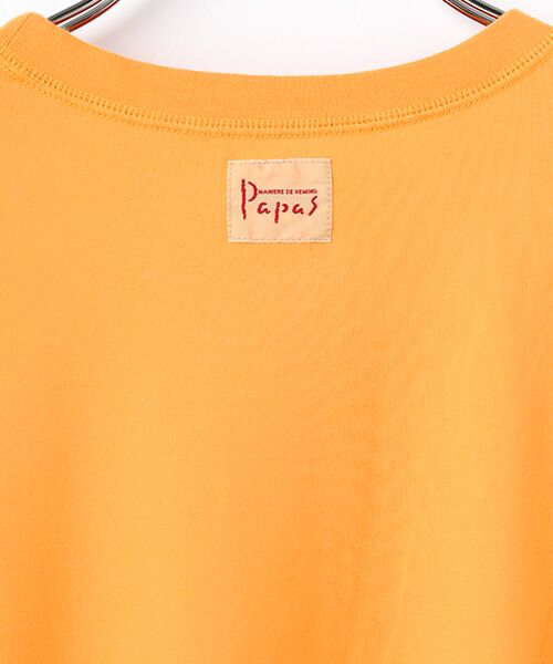 PAPAS / パパス Tシャツ | タリイ天竺 アップリケ 長袖Tシャツ | 詳細4