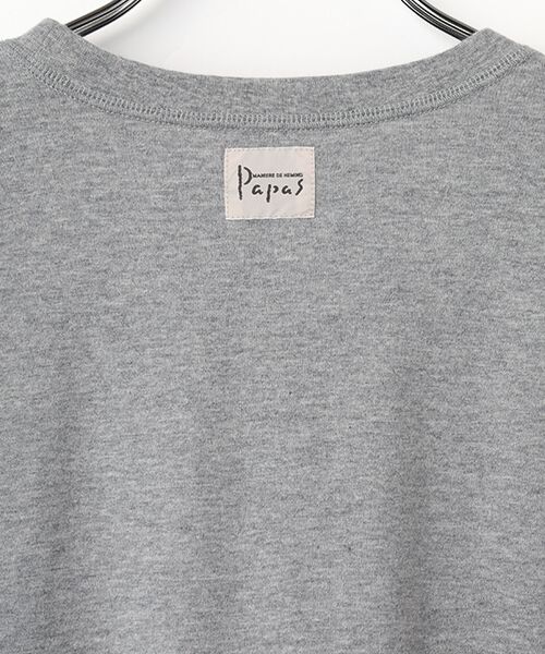 PAPAS / パパス Tシャツ | タリイ天竺 アップリケ 長袖Tシャツ | 詳細12