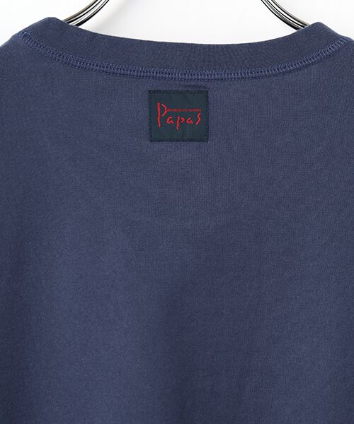 PAPAS / パパス Tシャツ | タリイ天竺 アップリケ 長袖Tシャツ | 詳細14