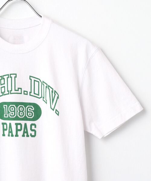 PAPAS / パパス Tシャツ | アスレチックイメージプリント 半袖Ｔシャツ | 詳細2