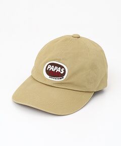 PAPAS / パパス キャップ | コットンチノ フロントワッペンキャップ