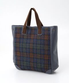 PAPAS / パパス トートバッグ | ウールツィード チェックトートバッグ