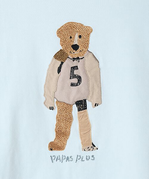 PAPAS / パパス Tシャツ | クマモチーフ 長袖Tシャツ | 詳細7