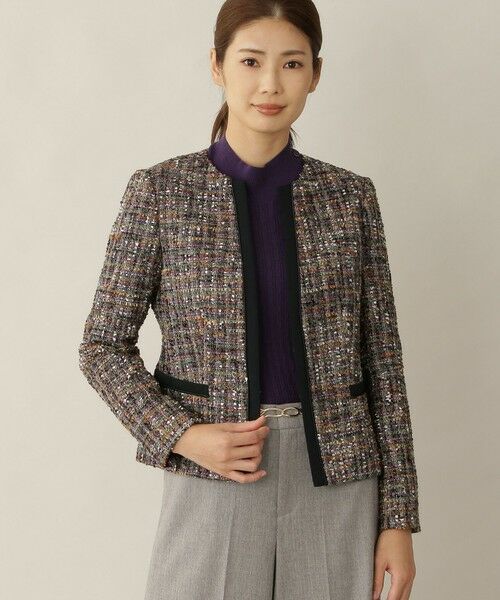 セール ミックスヤーンファンシー ジャケット その他アウター Paul Stuart ポール スチュアート ファッション通販 タカシマヤファッションスクエア