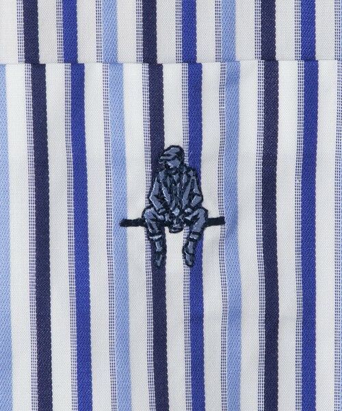 Paul Stuart / ポール・スチュアート シャツ・ブラウス | ドビーサテンストライプボタンダウンシャツ(カジュアルシャツ) | 詳細11