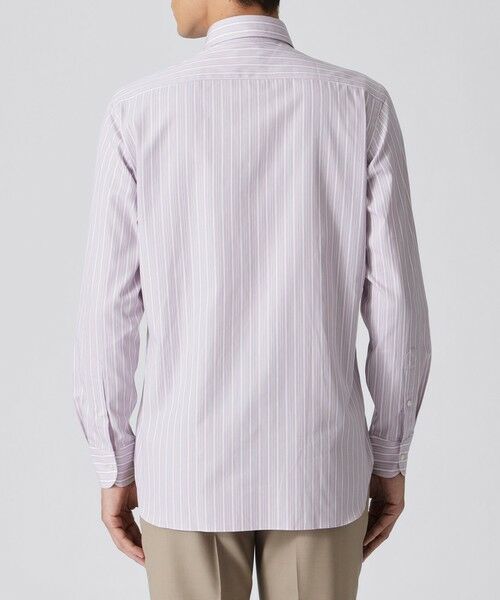 【数量限定】「COLLECTION LINE」パナマドビーオルタネイトストライプドレスシャツ/レギュラーカラー