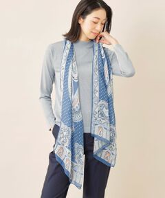 Paul Stuart / ポール・スチュアート マフラー・ショール・スヌード・ストール | BINDA ペイズリー＆ドット柄ストール