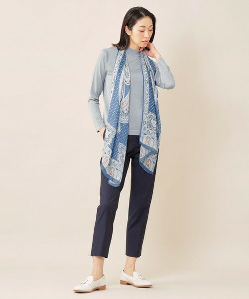 Paul Stuart / ポール・スチュアート マフラー・ショール・スヌード・ストール | BINDA ペイズリー＆ドット柄ストール | 詳細1